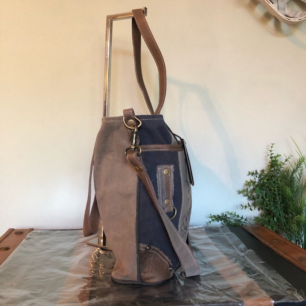 Myra bag Life Always Shoulder Purse  Canvas - Picture 6 of 8